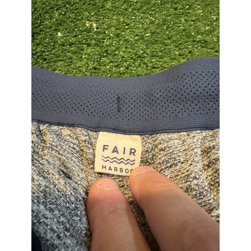 Fair Harbor shorts mens XL blue the one short lightweight breathable 8" inseam K - Picture 2 of 9